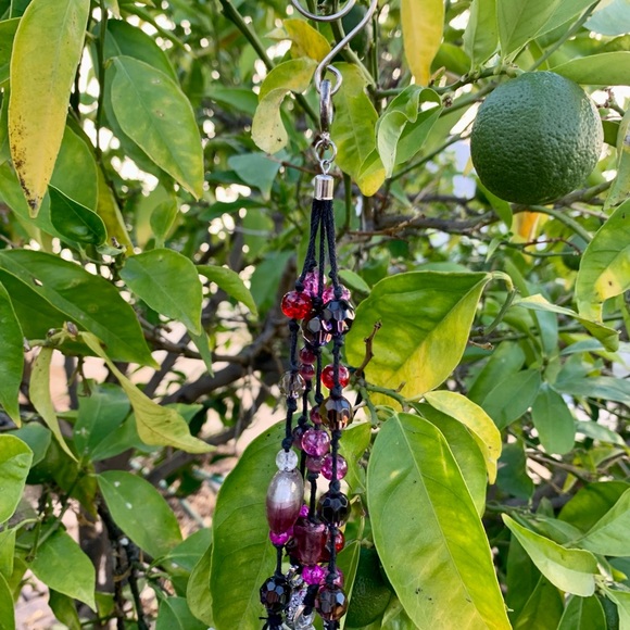 Small 8” Beaded Wind Chime Sun Catcher W Gift Box - Picture 6 of 9